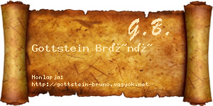 Gottstein Brúnó névjegykártya